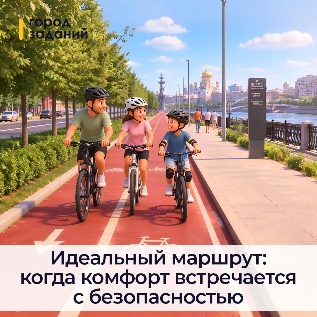 🌞 По городу да с ветерком!
На велосипеде всей семьёй... 🚲
Что может быть лучше?

Но чтобы поездка 