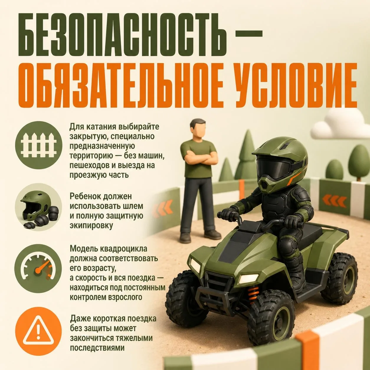 📍Квадроцикл не прощает ошибок