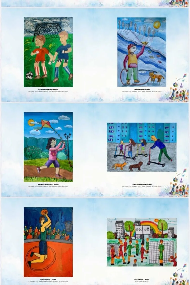 Участники международного детского арт-проекта «GAMES» (Румыния) 🎨