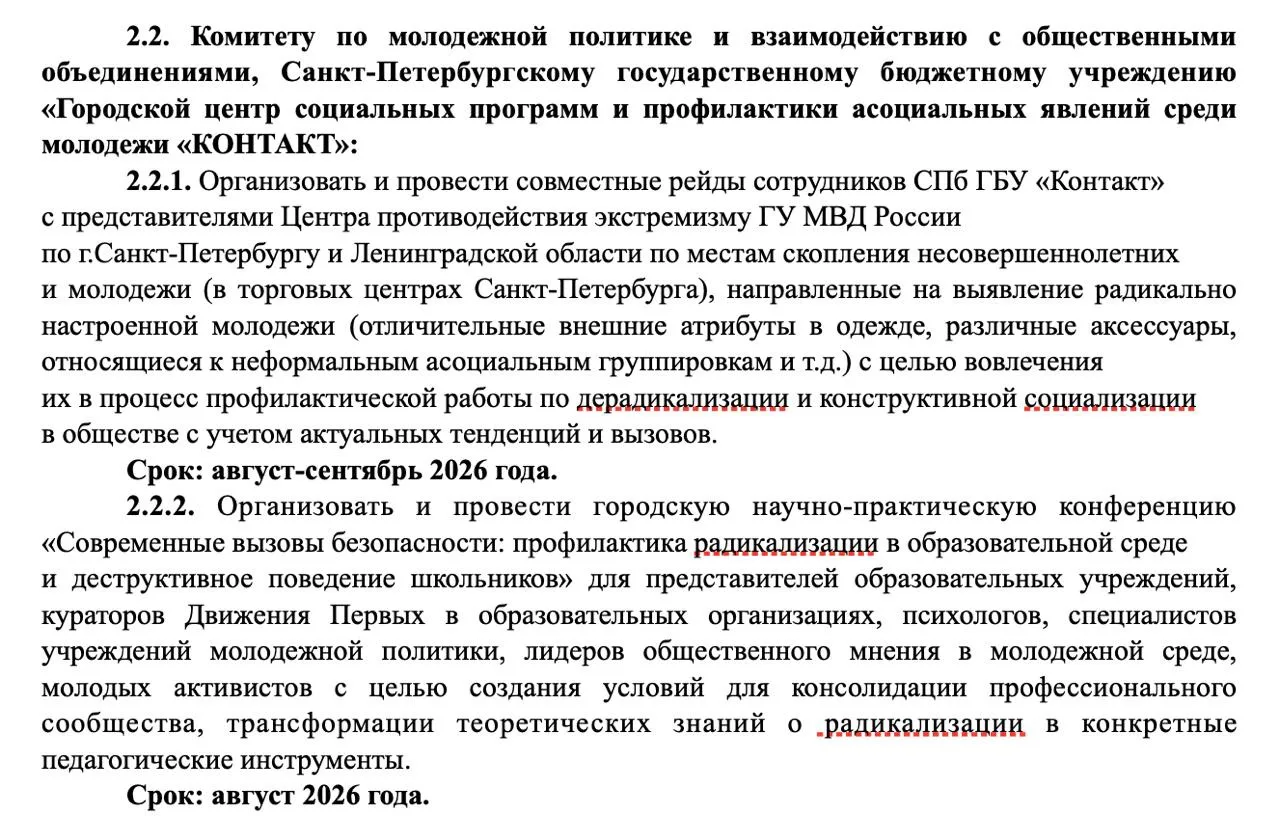 🛍️ В петербургских ТЦ планируют проводить рейды по подросткам с «признаками радикального поведения»