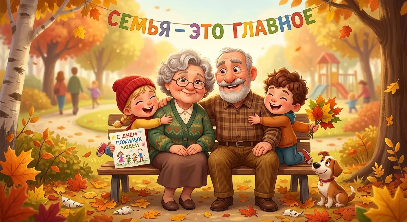 🍂 С Днём пожилого человека! С днём наших любимых бабушек и дедушек! 🍂
