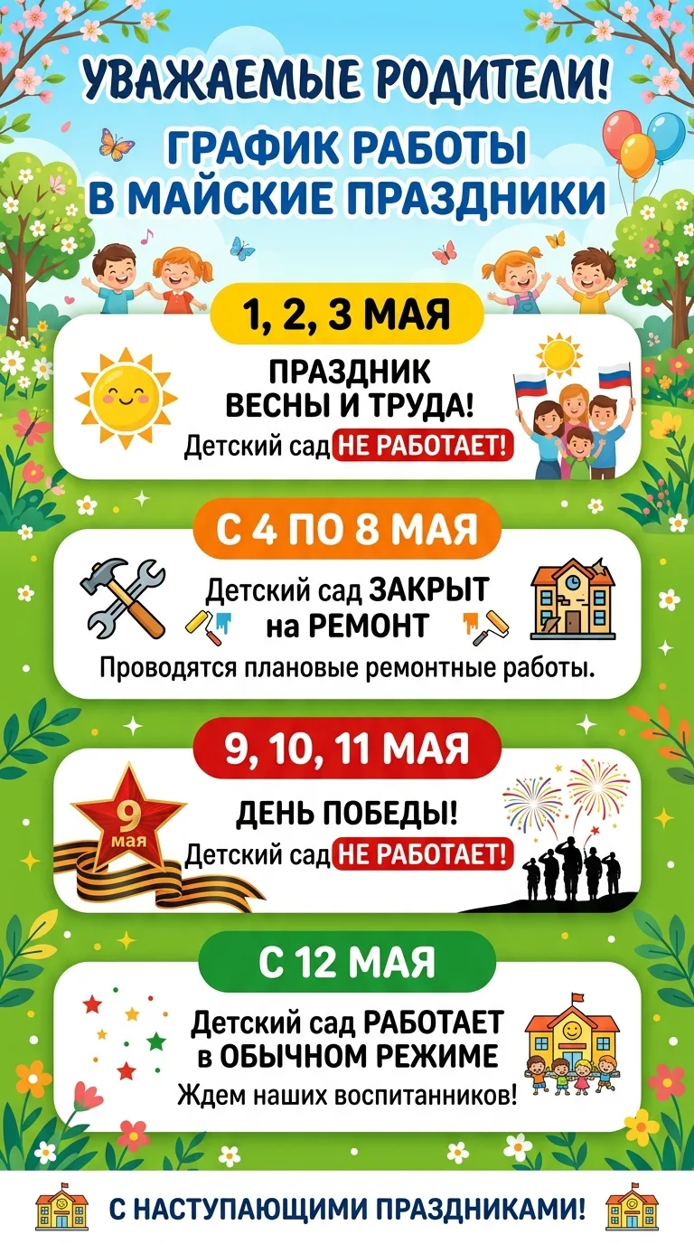🎉 Уважаемые родители!