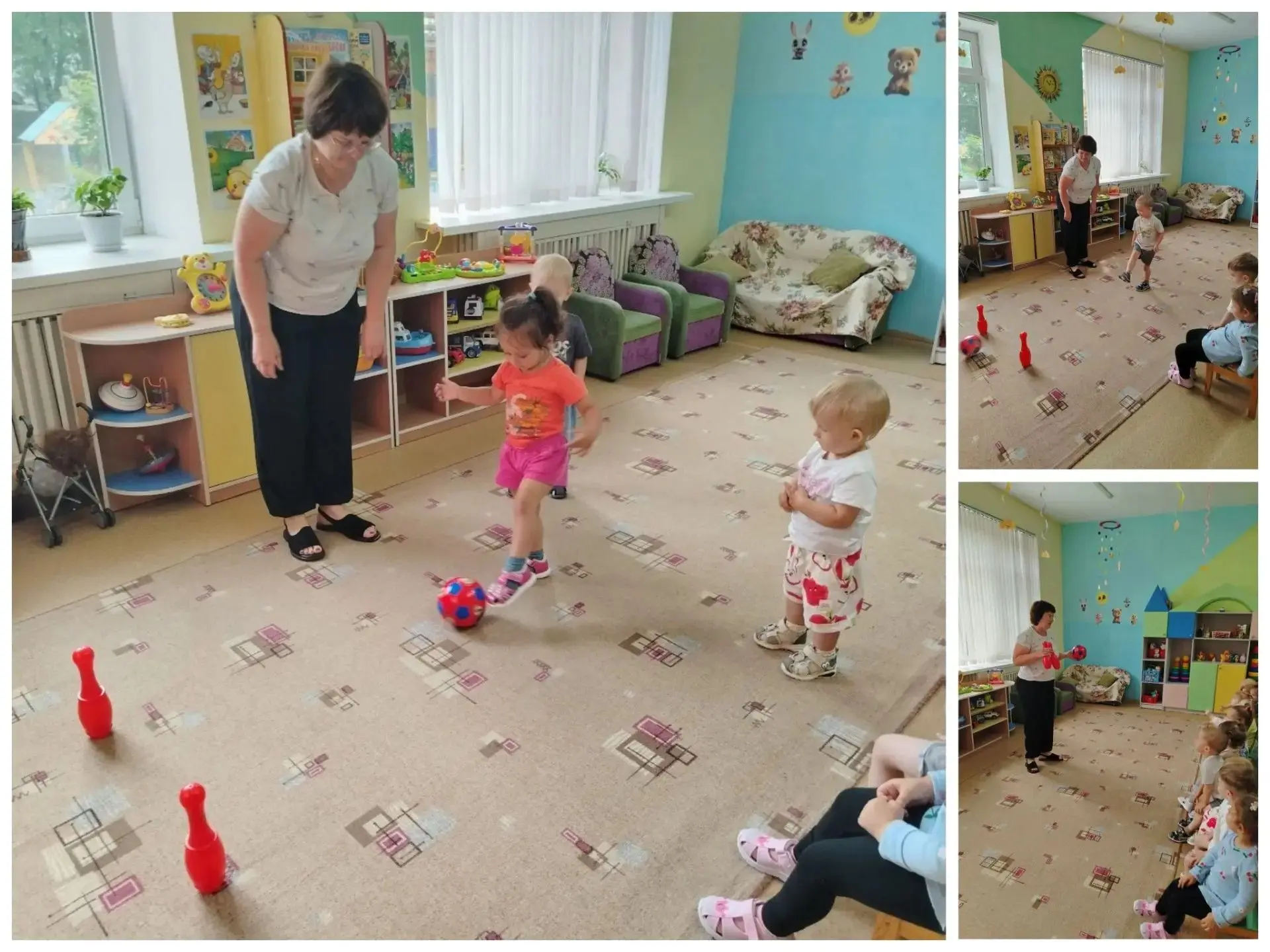 «Весёлые старты»: спортивные занятия у малышей ранней группы! У наших самых юных спортс...