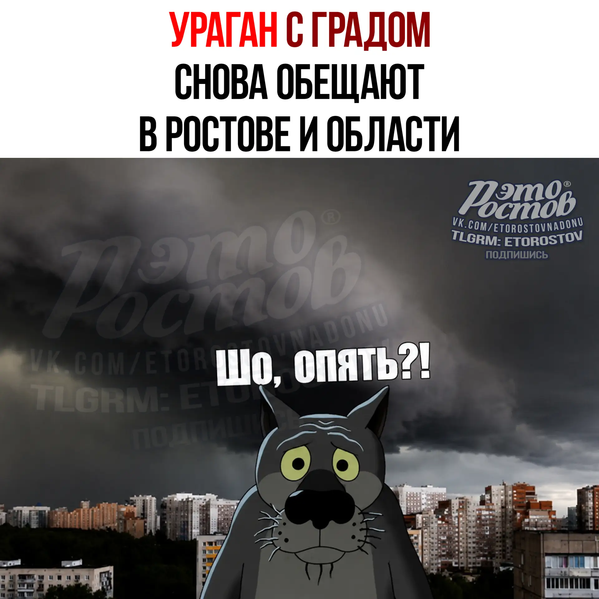 ❗Ураган снова может накрыть Ростовскую область

Синоптики ждут резкое ухудшение погодных условий уже