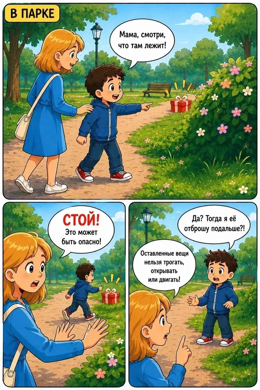 ⁉️Как сделать прогулку безопасной?🌳🚶‍♀️‍➡️