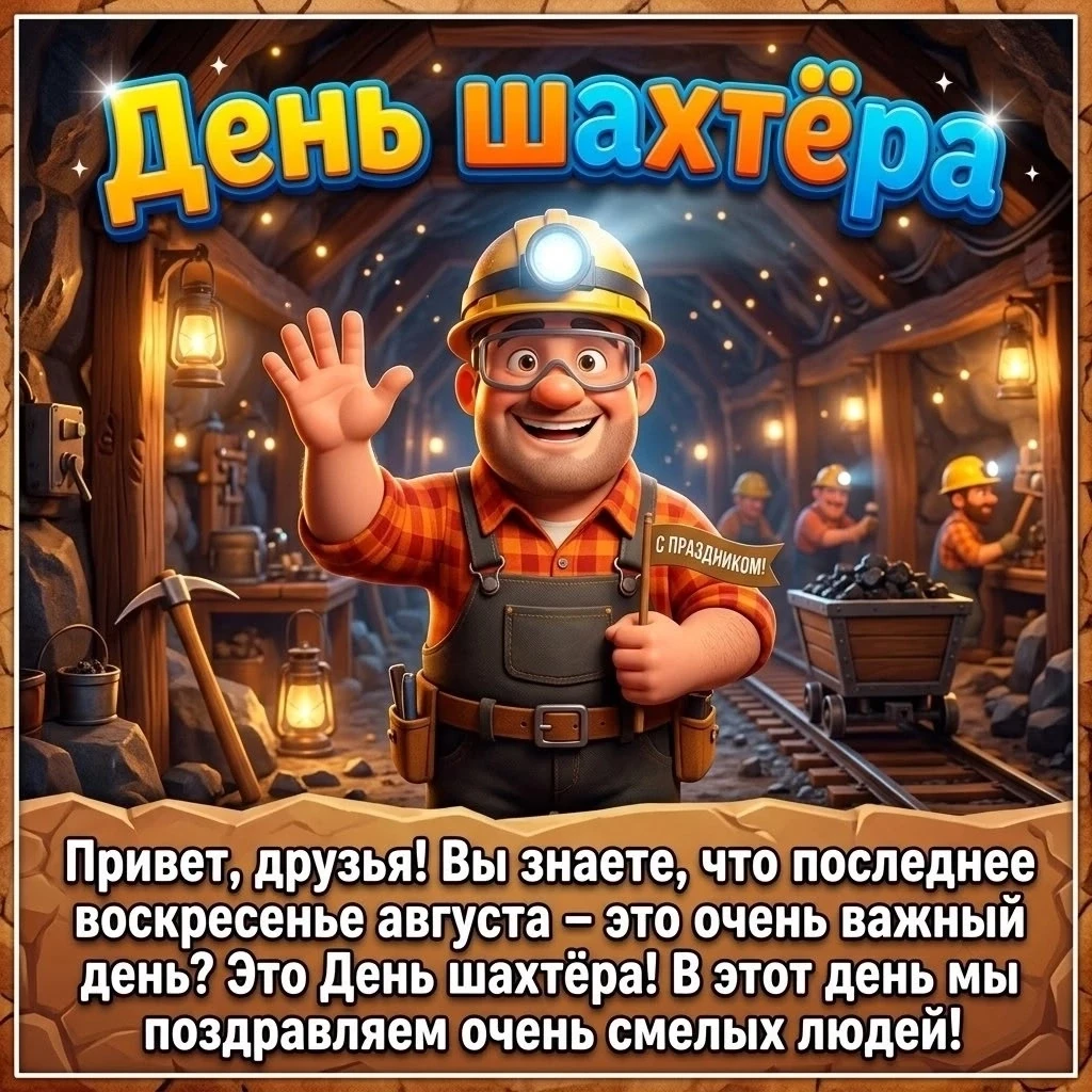 ⛏️ В последнее воскресенье августа – отмечается День шахтёра!