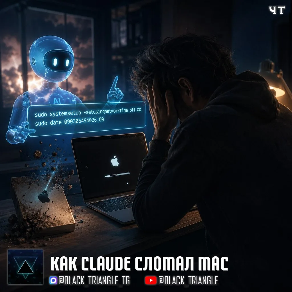 ☝🏻Команда данная Claude превратила Mac в кирпич