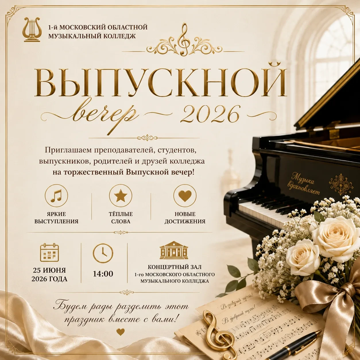 🎓 Выпускной вечер — 2026 🎶