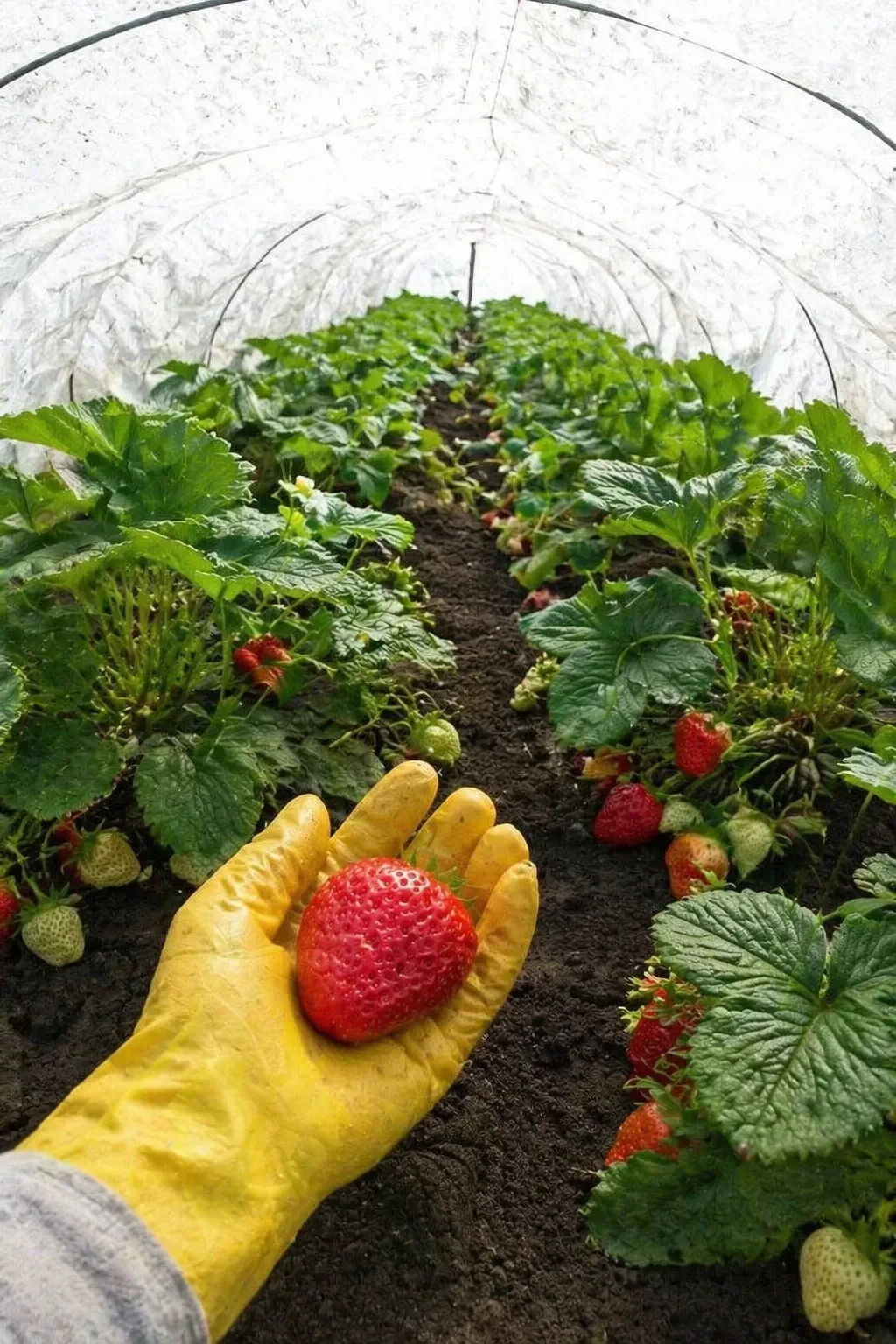 Хотите клубнику размером с ладонь?🍓✨  Хватит мучиться с мелкими ягодами! Есть один «дедовский» метод