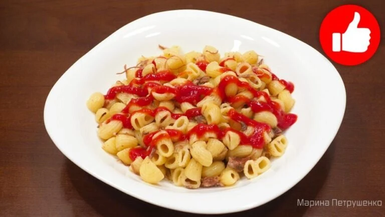 Макароны с тушенкой в мультиварке