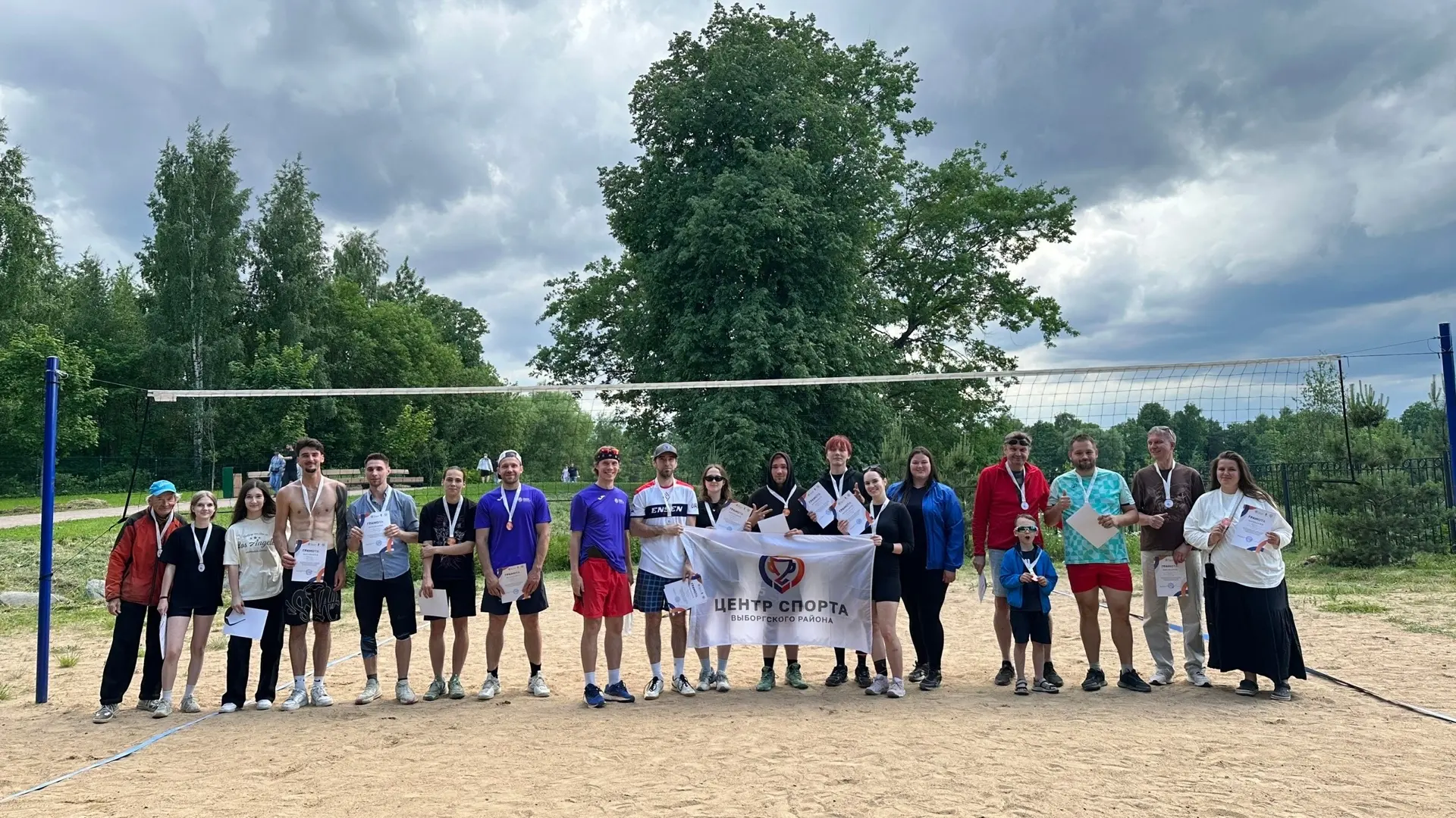 🏐14 июня на волейбольной площадке Верхнего Суздальского озера состоялось физкультурное мероприятие 