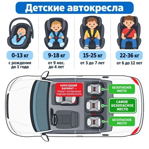 Сахалинская ГАИ напоминает правила перевозки детей в автомобиле