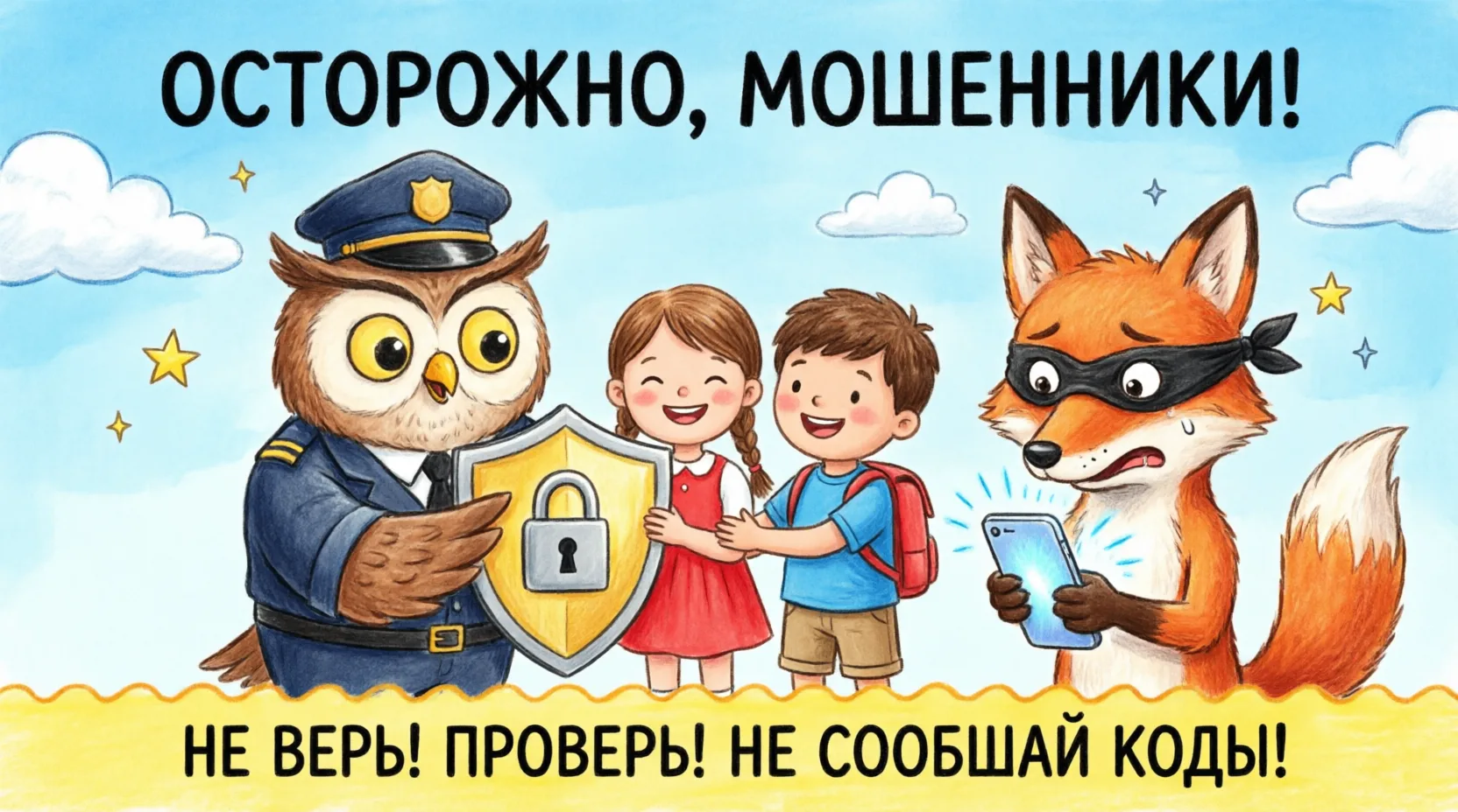 СТОП! НИКОМУ И НИКОГДА НЕ ПЕРЕДАВАЙТЕ КОДЫ!