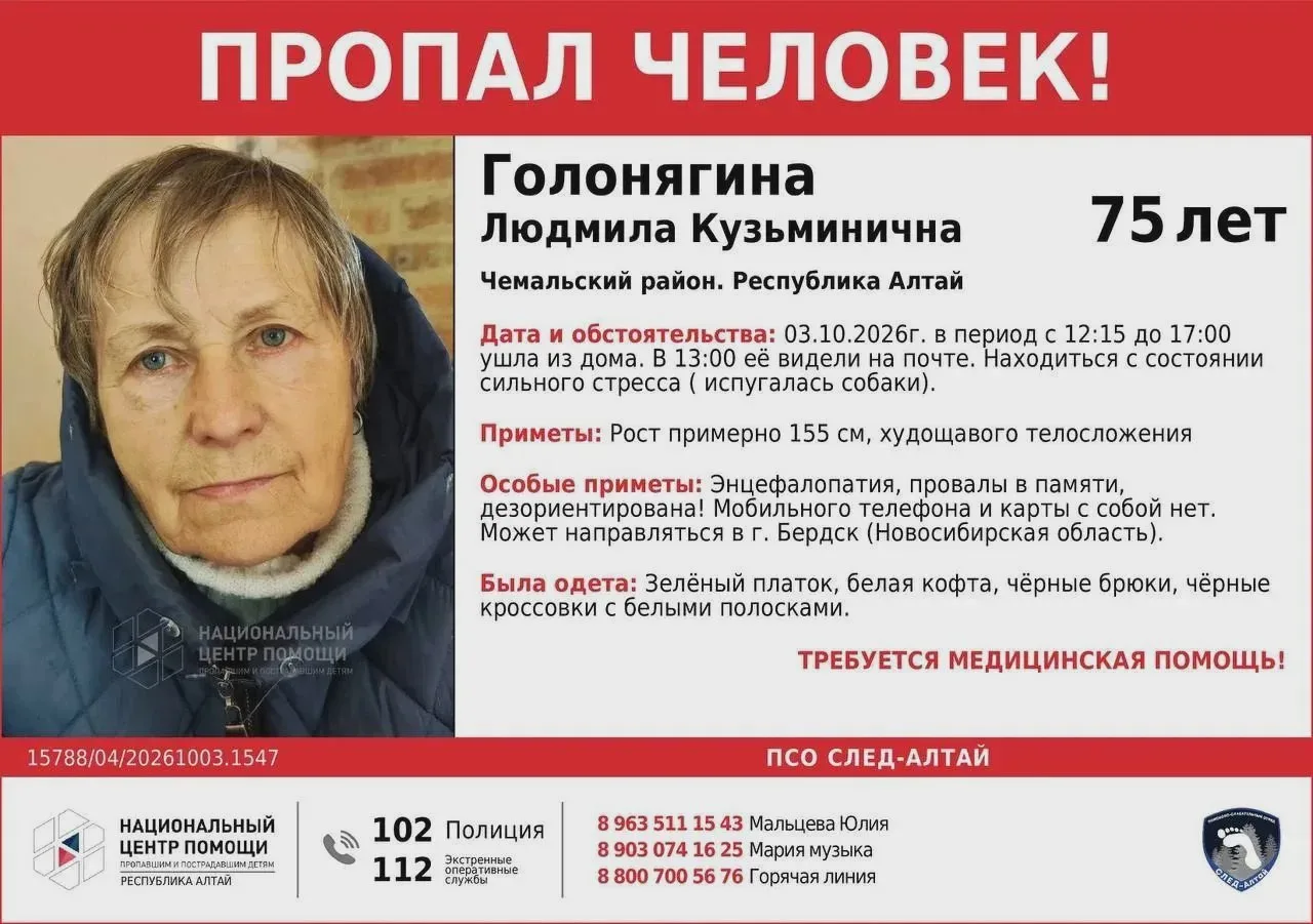 🆘 Внимание: разыскивается пропавший человек