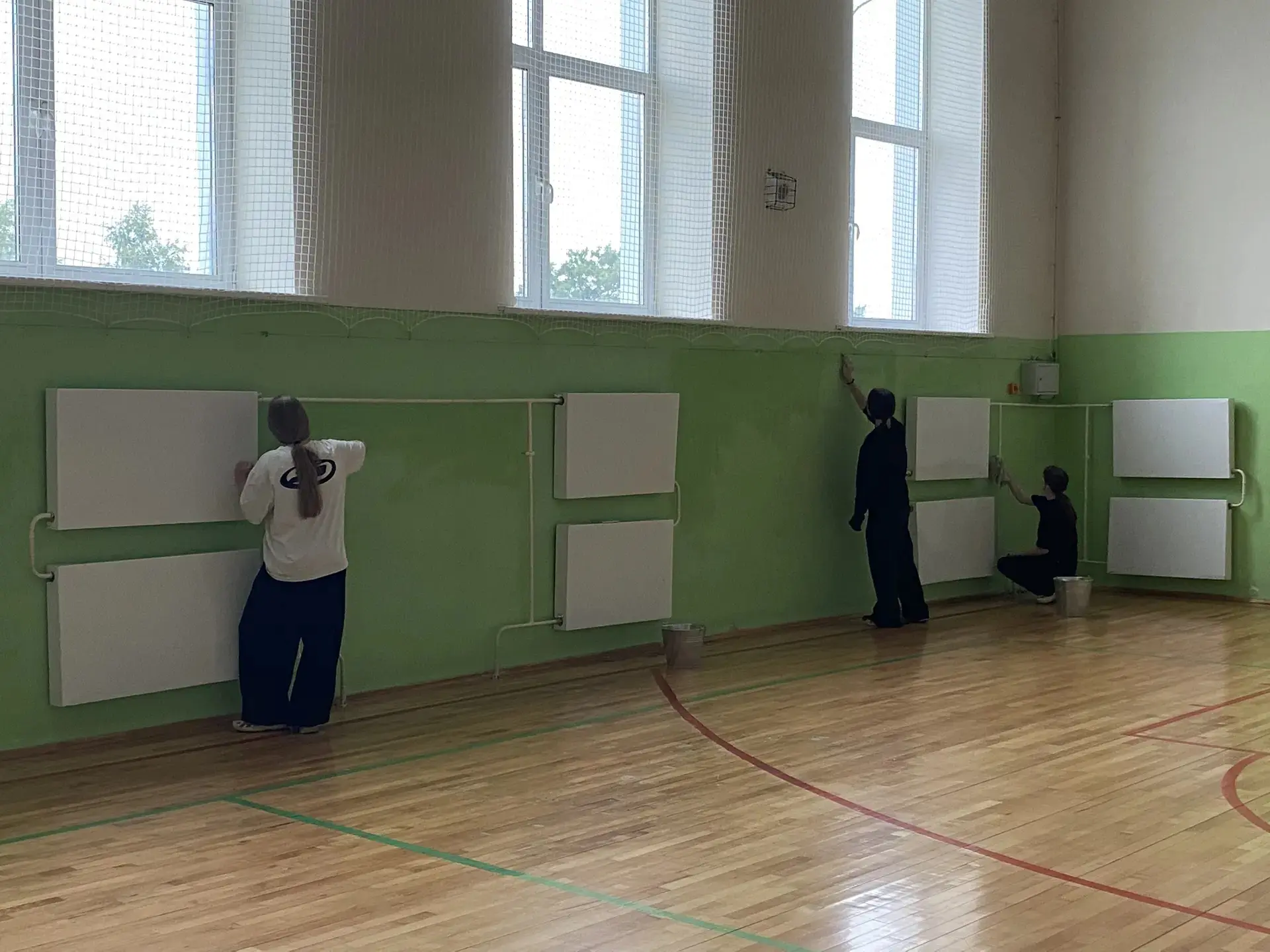 📣Пятый день лагеря труда и  отдыха в школе. 
‼️Заботимся о чистоте и порядке. 

В нашем лагере труд