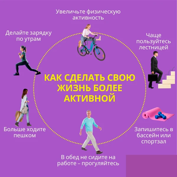 Советы для внедрения активности в повседневную жизнь,