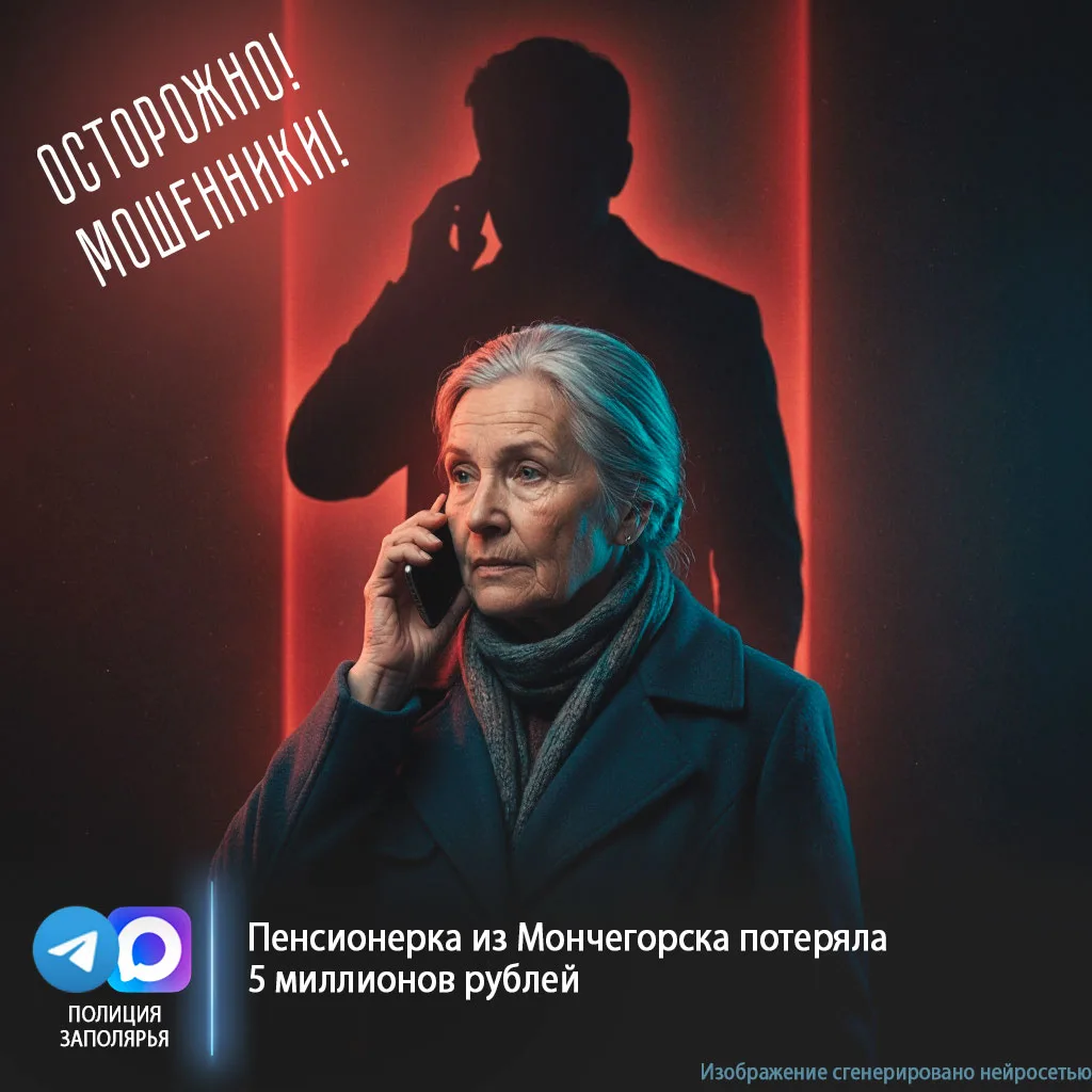 Осторожно, мошенники! Пенсионерка из Мончегорска потеряла 5 миллионов рублей