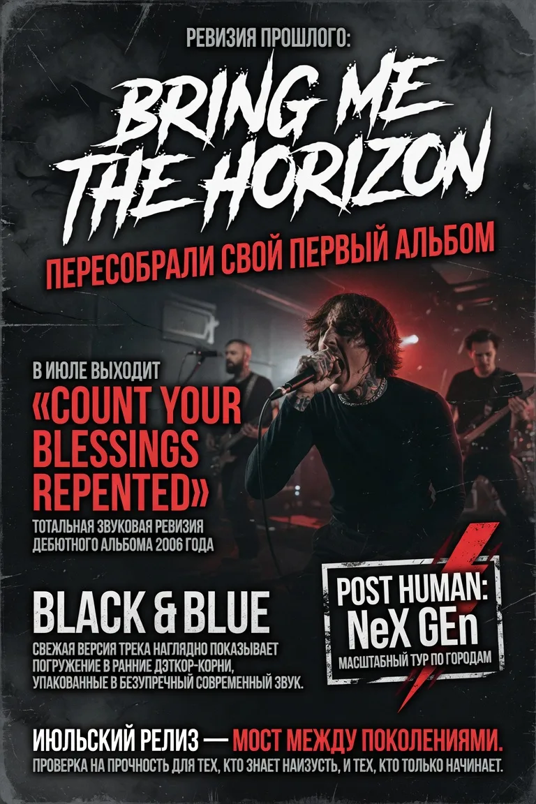 Ревизия прошлого: Bring Me The Horizon пересобрали свой первый альбом

В июле выходит «Count Your Bl
