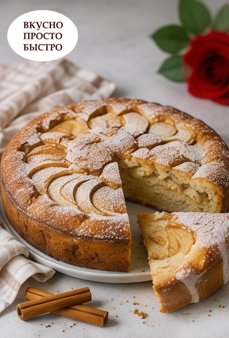 🍏 ШАРЛОТКА С ЯБЛОКАМИ 😋