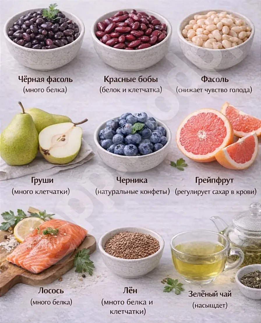 Продукты, которые способствуют снижению веса💖