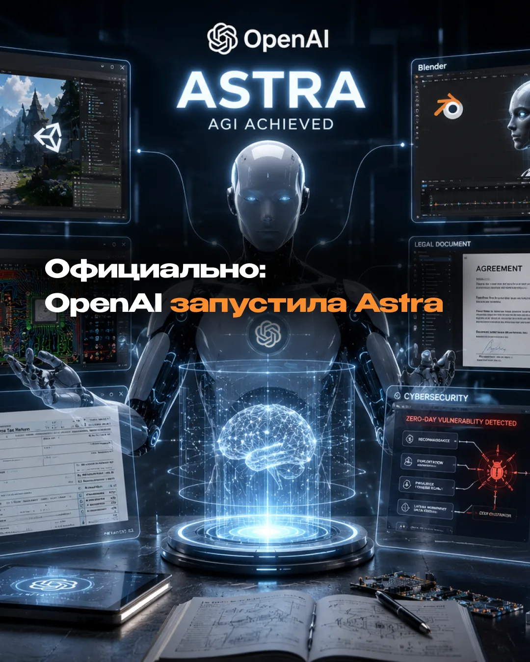 Официально: OpenAI запустила Astra и объявила о достижении Истинного ИИ (AGI)