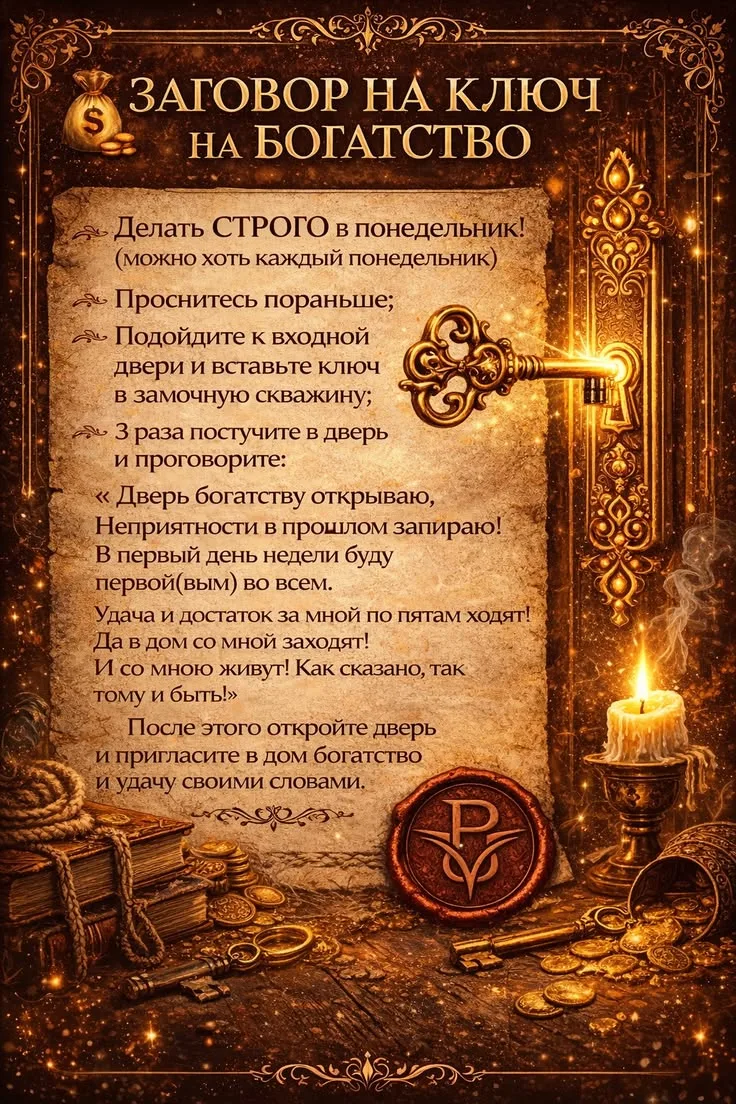 Ключ = богатство 🪎