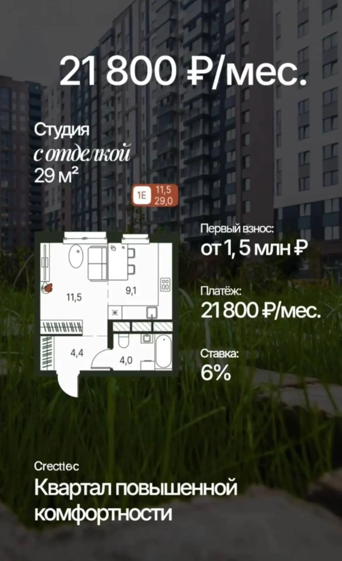 🔥 Квартира уже готова к жизни — без ремонта и долгого ожидания!