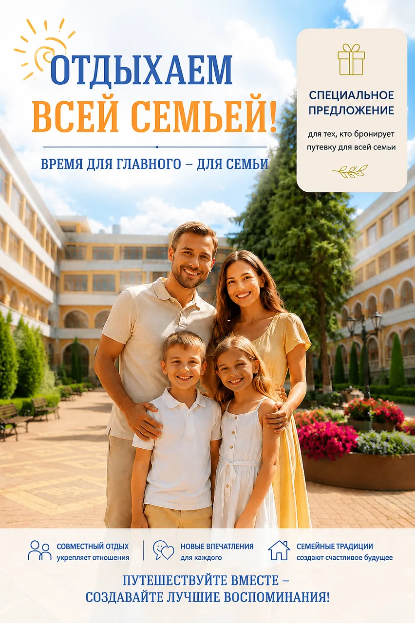 🚀 Акция «Отдыхаем всей семьей» 🚀

Мы рады объявить о запуске акции «Отдыхаем всей семьей», которая