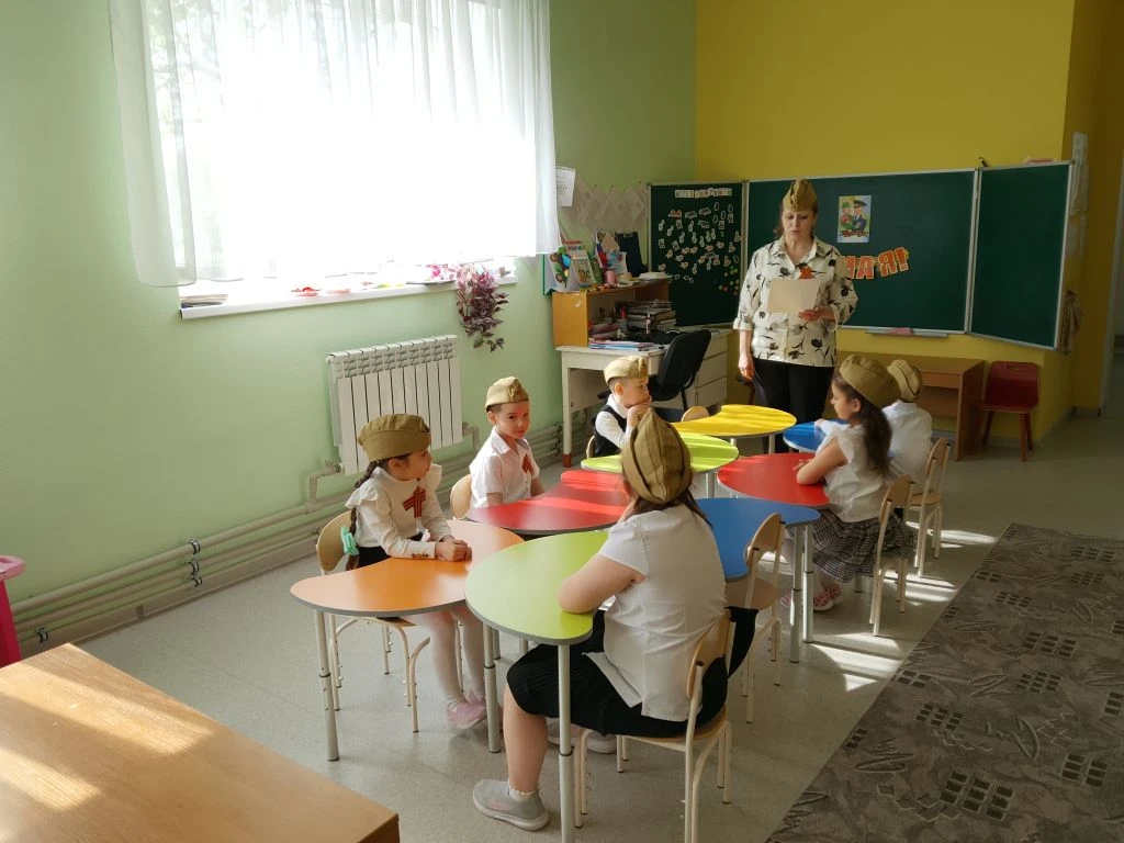 В преддверии празднования Дня Победы в детском саду прошло занятие, посвящённое 81 годо...