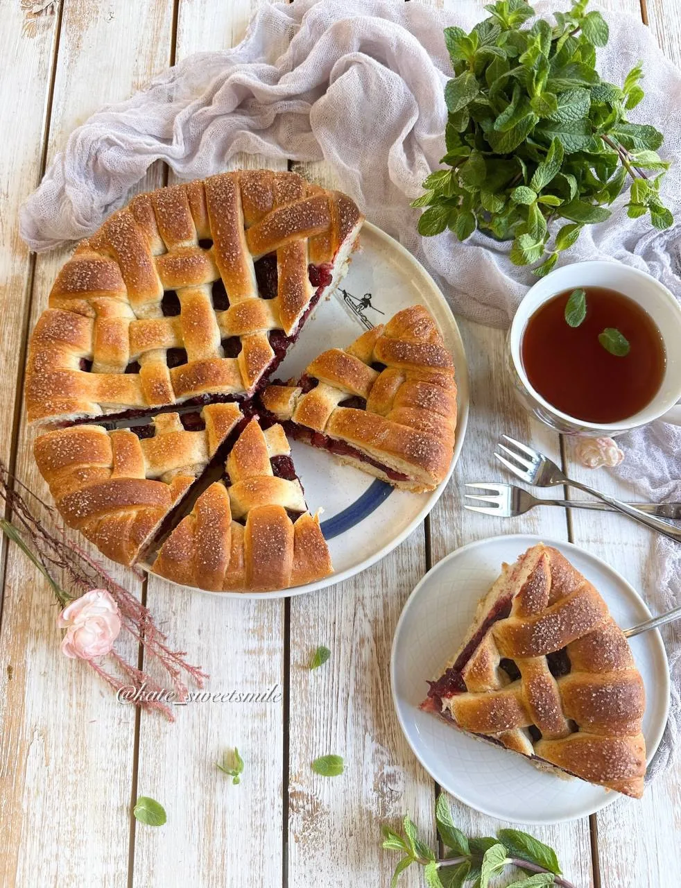 К дню вишневого пирога 🍒