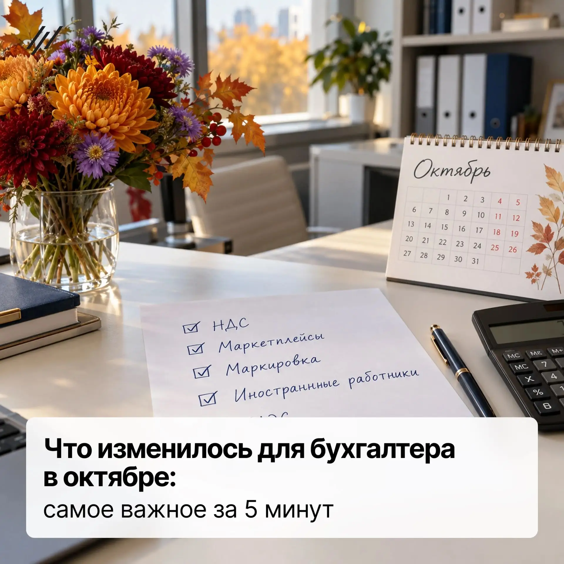 🔥Что изменилось для бухгалтера в октябре: самое важное за 5 минут
