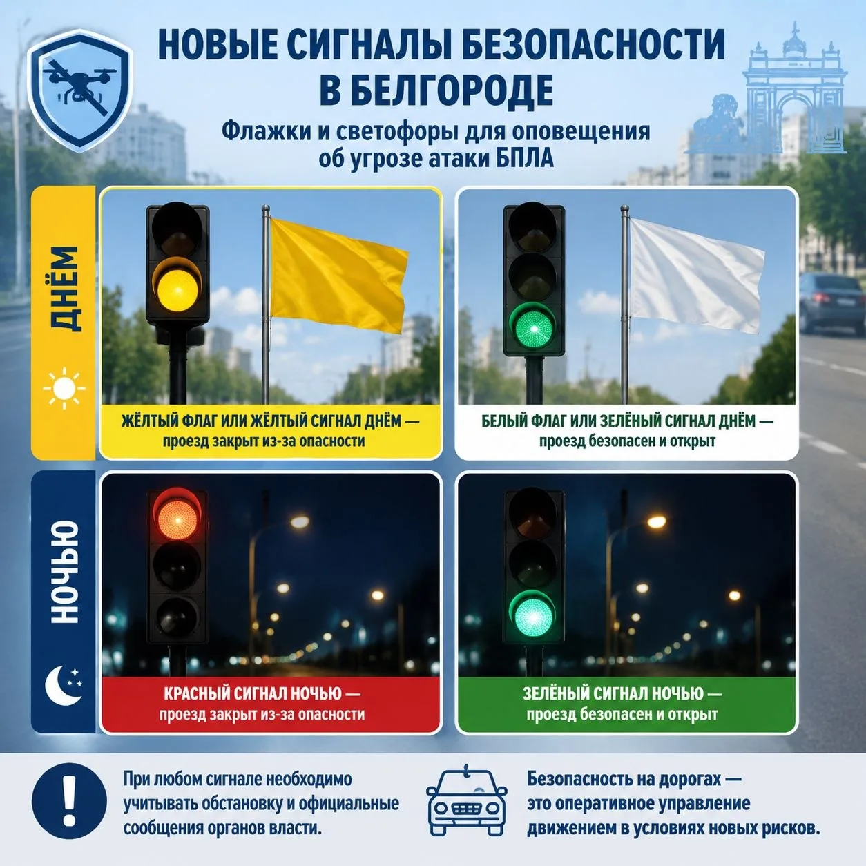 🚦 Новые сигналы безопасности на дорогах Белгорода