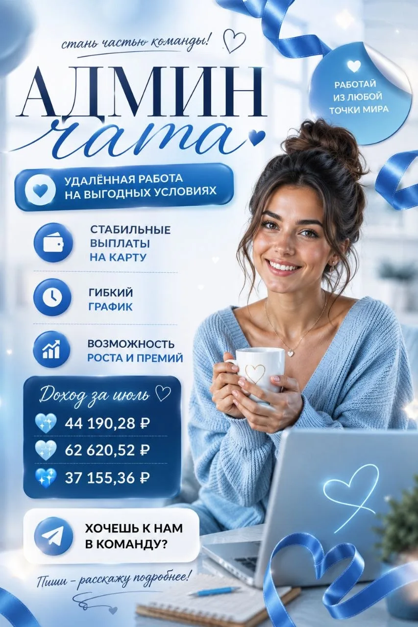 💜 ВАКАНСИЯ: АДМИНИСТРАТОР ЧАТА