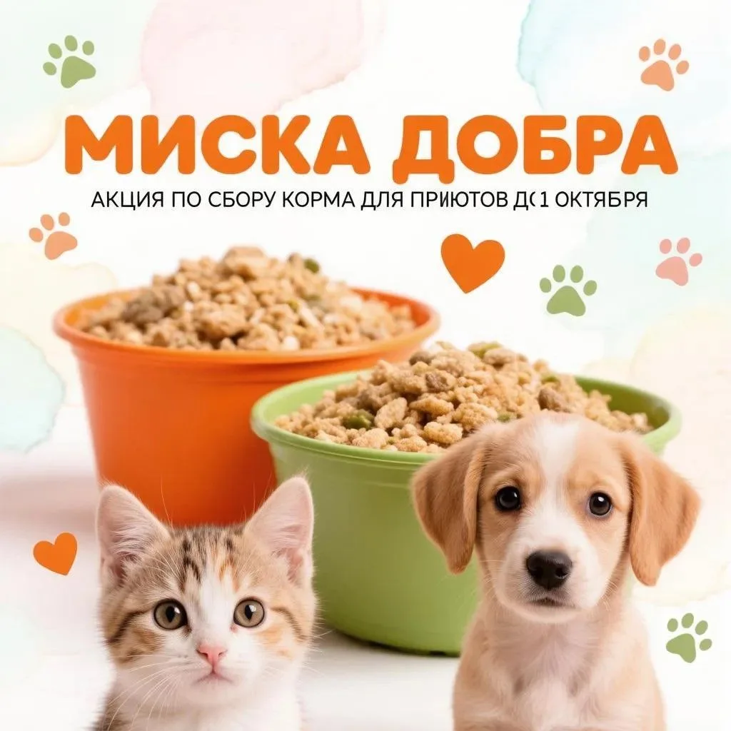 «Миска добра»: поможем тем, кто не может попросить сам!