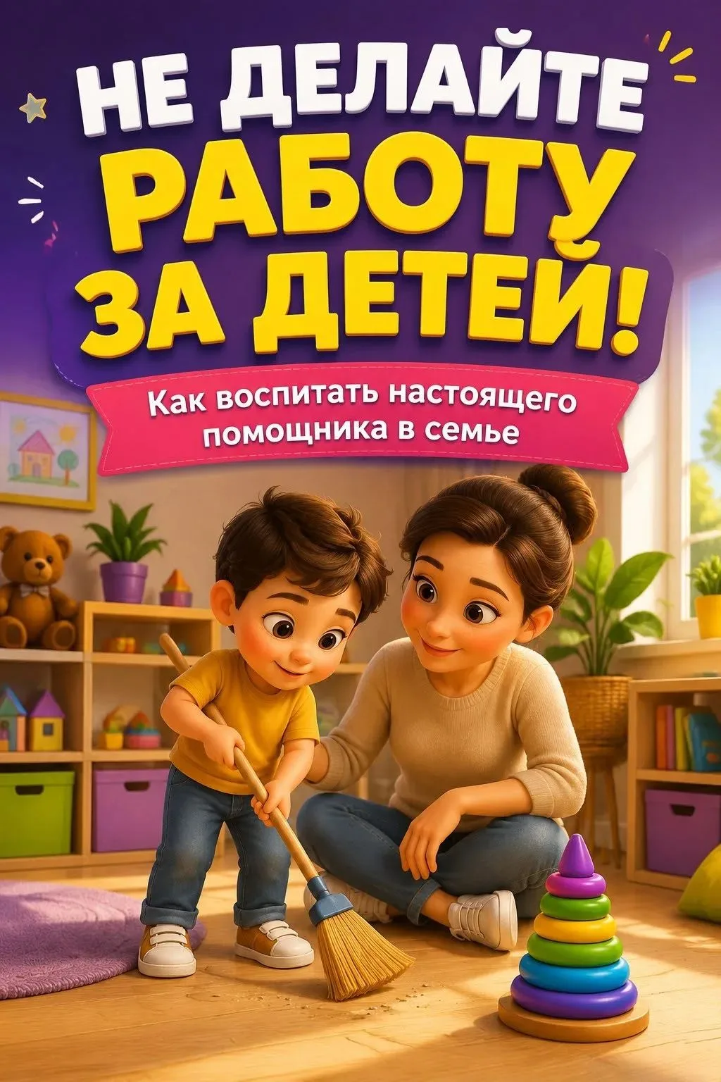 Не делайте за детей то, что они могут сделать сами. Это важно для развития их самостоят...