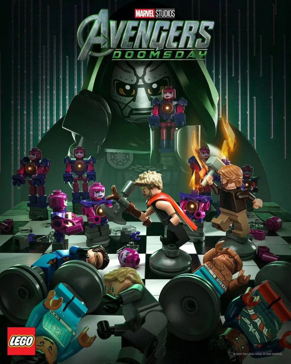 Появился LEGO-постер фильма «Мстители: Доктор Дум».