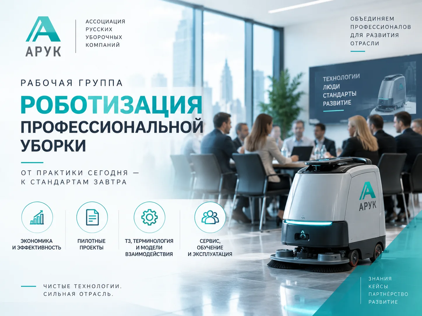 АРУК переходит к практической работе по роботизации профессиональной уборки