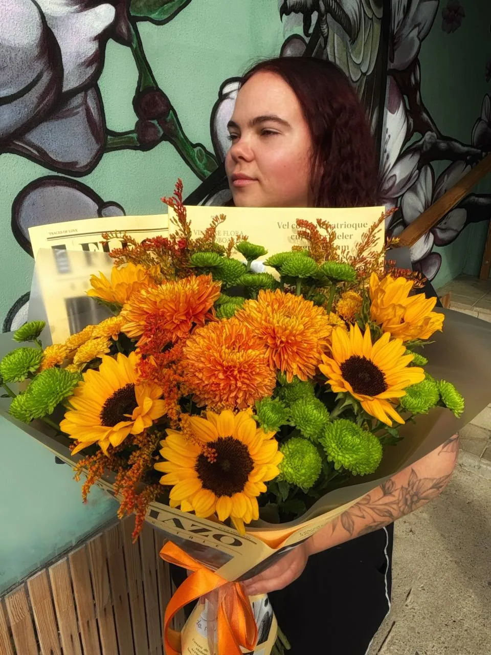 Букет с подсолнухами 🌻🍁🍂