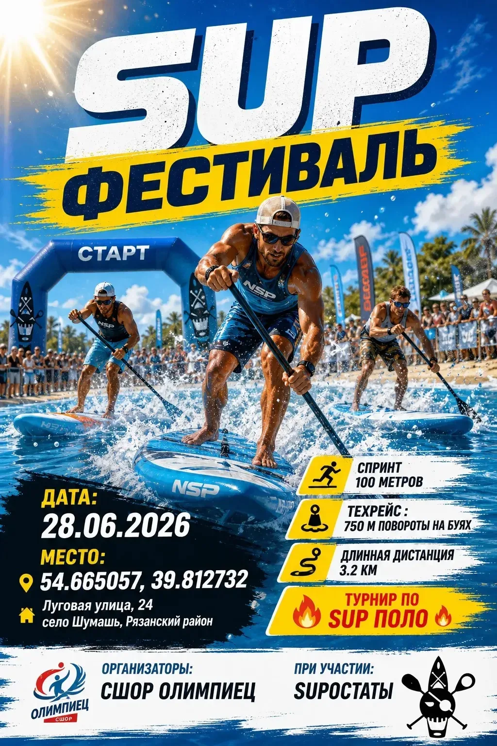 🏄‍♂️28 июня 2026 года приглашаем всех желающих стать участниками и зрителями главного события июня: