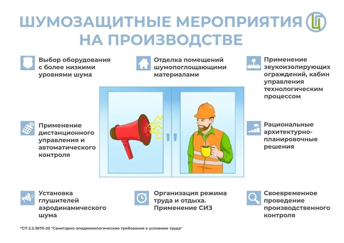 📌Производственный шум - один из самых распространенных вредных факторов на рабочих местах. Длительн