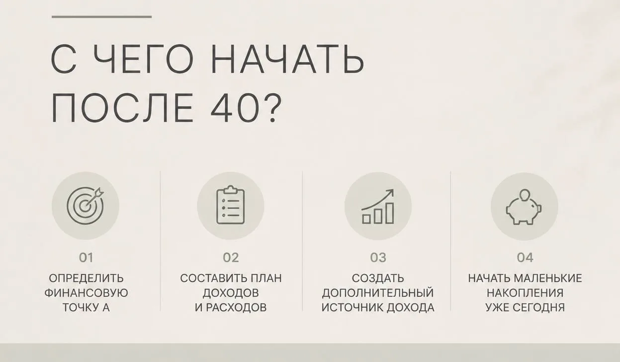С чего начать формирование пенсии, если накоплений нет, а вам уже за 40?