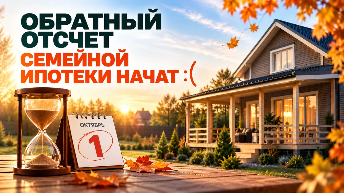 📉 Обратный отсчёт семейной ипотеки начался🏠