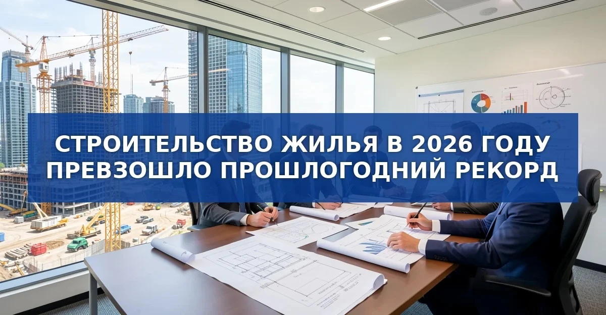 Объёмы строительства жилья побили рекорд 2026 года