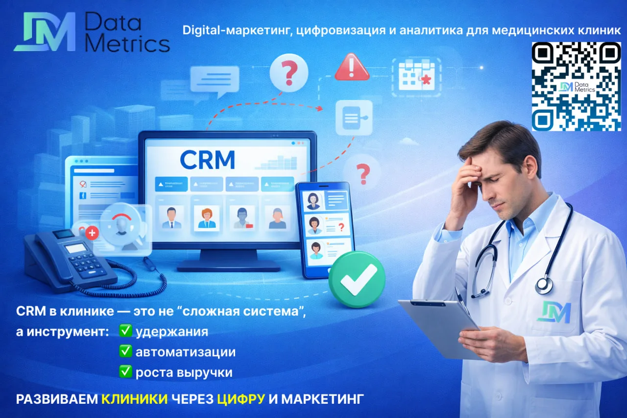 🆘 Как клиника теряет пациентов без CRM