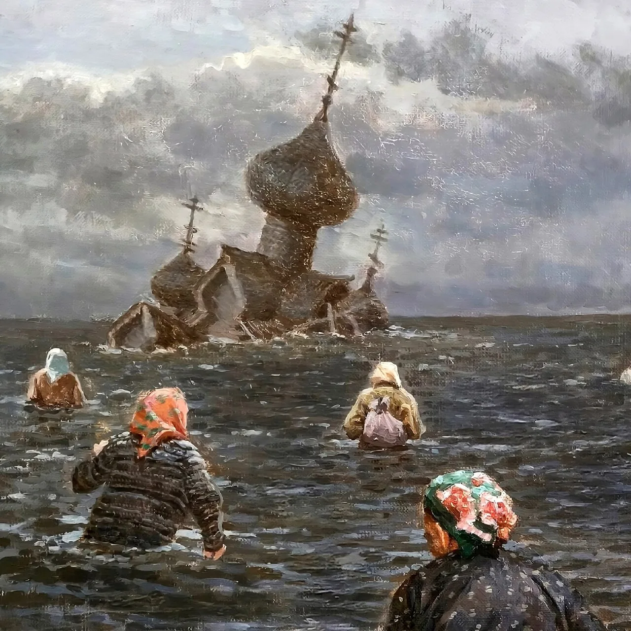 Память, которую не затопить  Есть картины, что бьют прямо в сердце. Перед вами работа Андрея Шатилов
