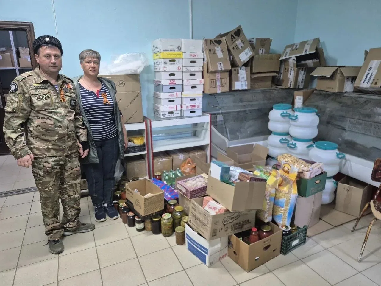 📦 Казаки Горячеключевского районного казачьего общества совместно с ветеранами МВД отправили гуманит