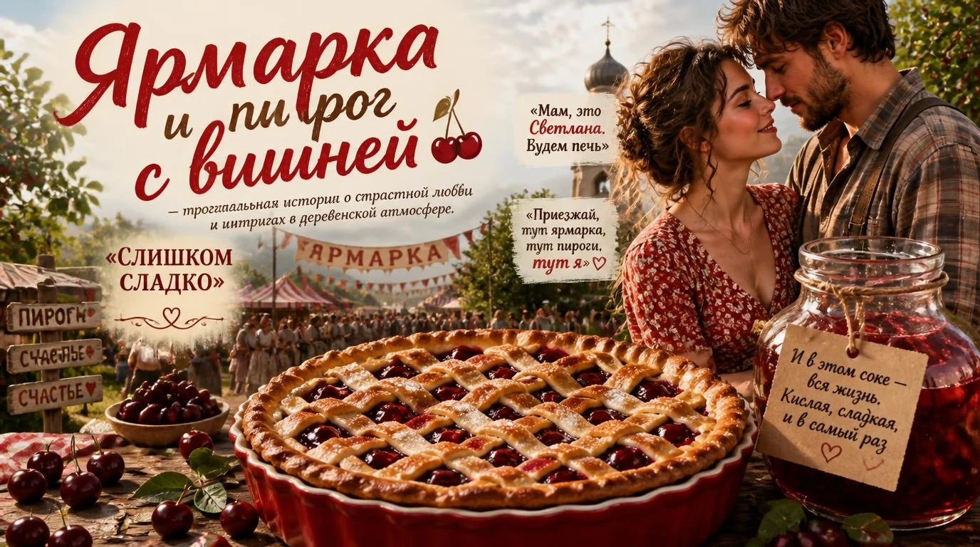 Ярмарка и пирог с вишней — трогательная история о страстной любви и интригах в деревенс...