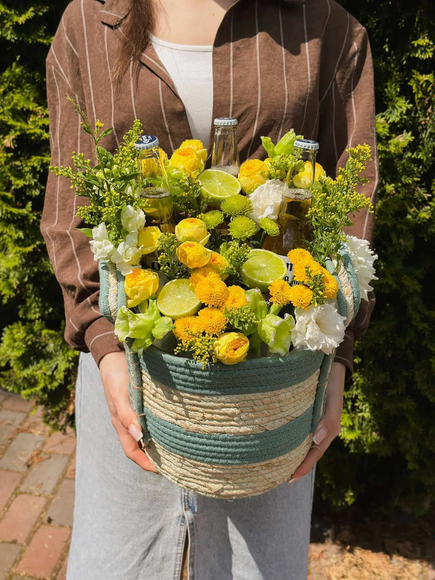 💚 Корзинка с «пивонами» — для самых крутых моментов! 💚