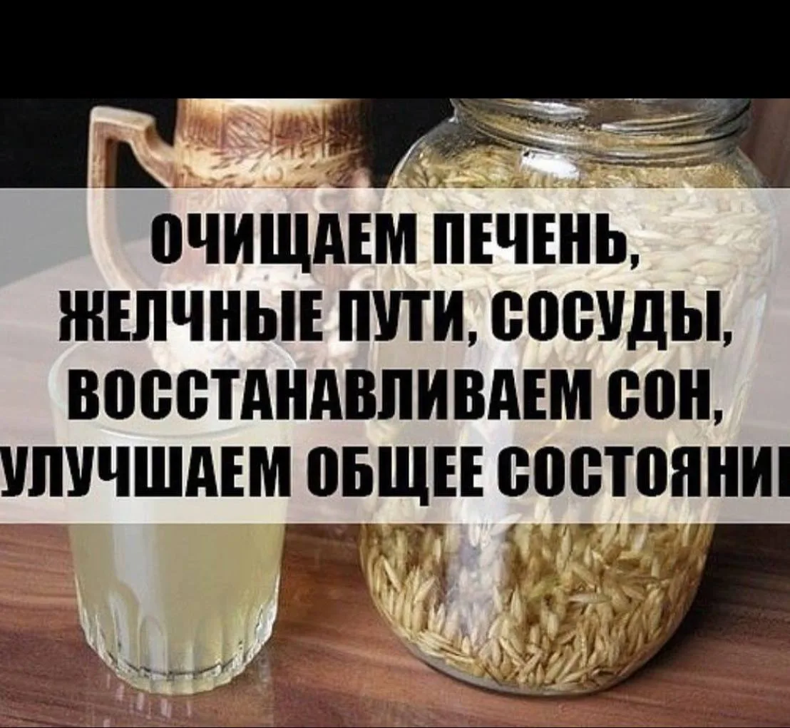 ОЧИЩАЕМ ПЕЧЕНЬ, ЖЕЛЧНЫЕ ПУТИ, СОСУДЫ, ВОССТАНАВЛИВАЕМ СОН.
⠀
1. Овес неочищенный 1 ст. ложку залить 