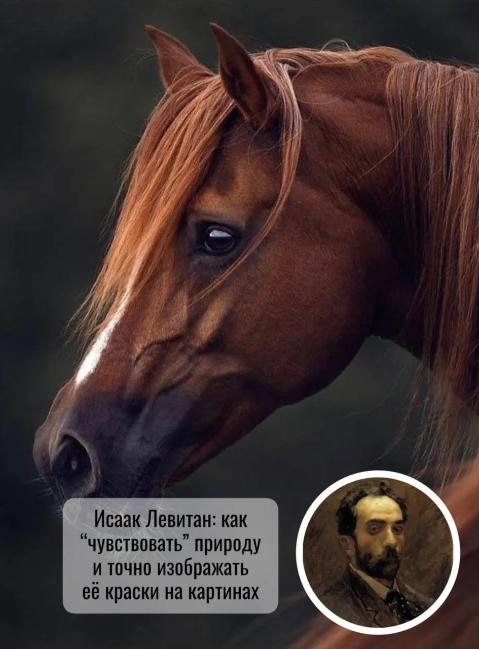 Исаак Левитан открывает двери в свою мастерскую 🌿  И рассказывает… как нарисовать лошадь.   Неожидан